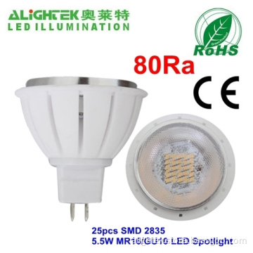 25 Led Smd 2835 5.5w Gu10/mr16 Led Spot Light To Retrofit 50w Halogen Spotlight 